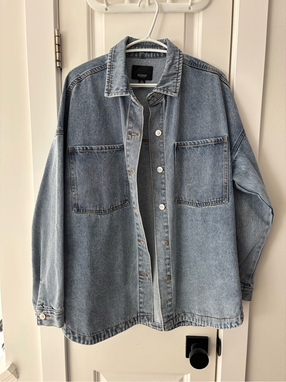 Hudson light blue women’s denim jacket small